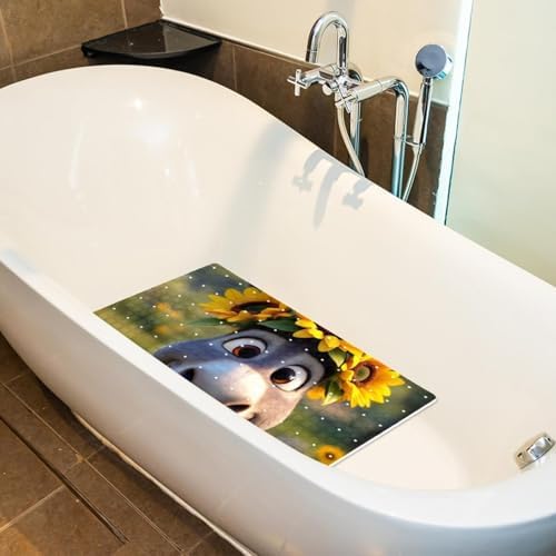 Bath Tub Shower Mat, Washable Bathtub Floor Mats, Suction Cups and Drain Holes - Image 5