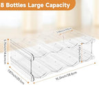 Stackable Water Bottle Organizer Large Compartment Water Bottle Holder - Image 3