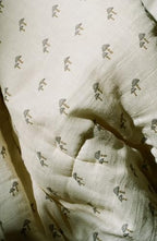 Oilo Mushroom Crib Bedding Set, 5-Layer Organic Cotton Muslin Crib Quilt & Sham - Image 4