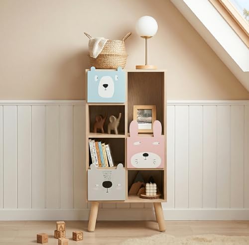 INFANS Kids Bookcase Toy Storage Organizer, Children Storage Cabinet by INFANS