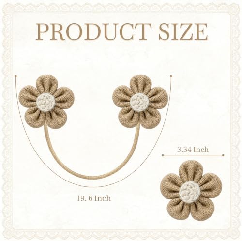 VIS'V Curtain Tiebacks, Twisted Boho Curtain Holdbacks - Image 4