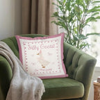 Pink Silly Goose Pillow Cover Toddler Girl Bedroom Decor - Image 6