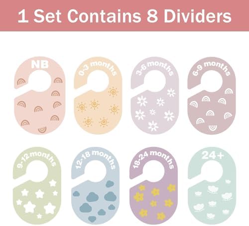 Baby Closet Dividers Durable Plastic Clothes Organizers 8 Pack - Image 4