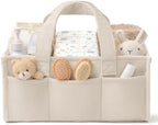 Corduroy Baby Diaper Caddy Organizer by Unknown