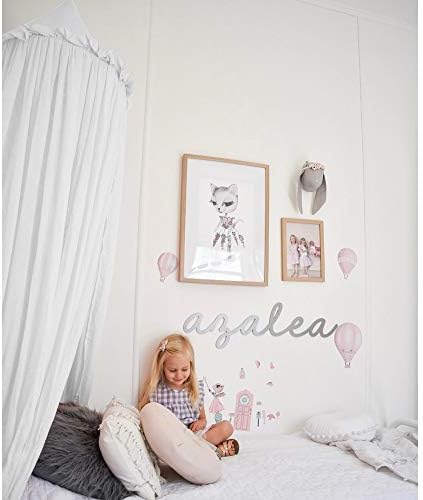 MAMERIA Kids Bed Canopy with Frills Cotton Hanging Tent Curtain Net by IBIZA+VIBE