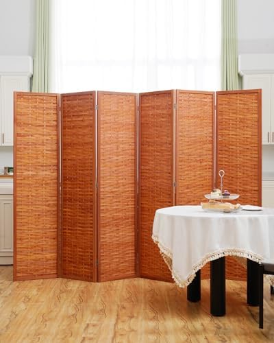 JOSTYLE Bamboo Room Divider, 6-Panel Folding Privacy Screen by Jostyle