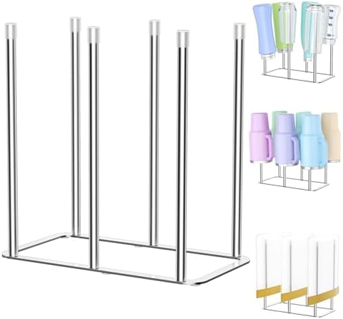 Water Bottle Drying Rack Reusable Bottle Rack Dryer Kitchen Stand Holder Metal by WelcometotheXILIMEN