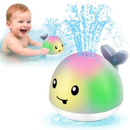 WAVISA Whale Bath Toy Sprinkler, Light Up Baby Bath Toys by WAVISAFidgetToys