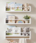 Nursery Book Shelves for Wall by Mazjoaru