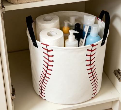 Collapsible Round Storage Basket, Waterproof Soft-Sided Organizer, Gift Baskets - Image 5