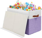 Large Toy Storage Box with Lid, Toy Chest Bin Boxes Basket with Dividers - Image 6