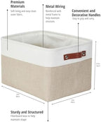 DECOMOMO Storage Bins, Large Fabric Storage Baskets - Image 4