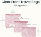 Tiny Twinkle Diaper Bag Organizing Pouches|3 Pack Mess-Proof Clear Front Travel - Image 5