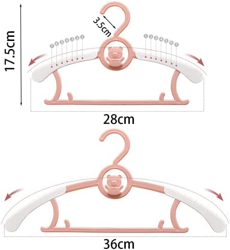 Baby Clothes Hangers 20 Pack, Plastic Kids Hangers Space Saving - Image 3