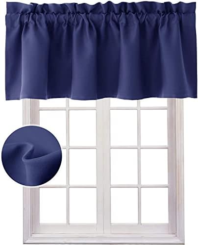 Hiasan Navy Blue Valance Curtains by Hiasan