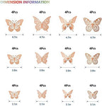 SAOROPEB 3D Butterfly Wall Decor, Removable Metallic Wall Sticker Room Mural - Image 5
