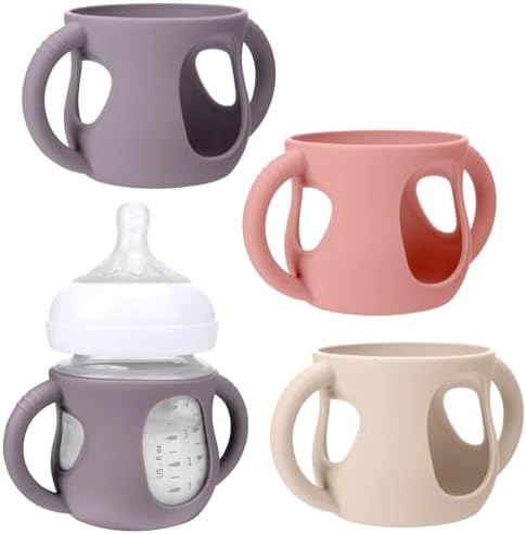 BUSOHA 3 Pack Silicone Sleeves for Philips Avent Natural Baby Bottle by BUSOHA
