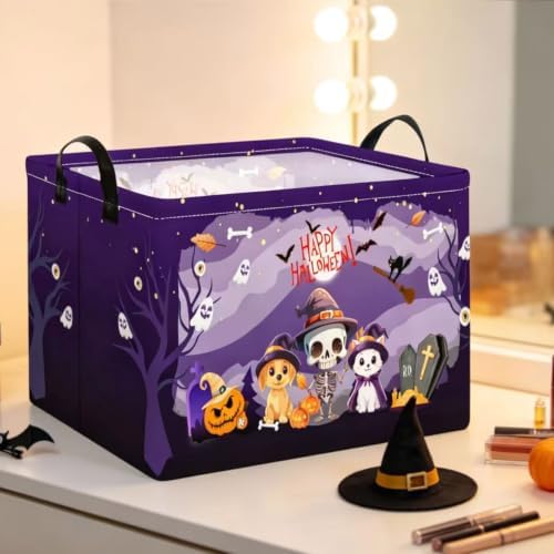 Purple Spooky Night Halloween Basket - Image 5