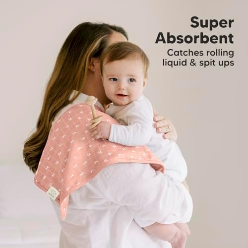 KeaBabies Cotton Muslin Burp Cloths Baby Boy - Image 3
