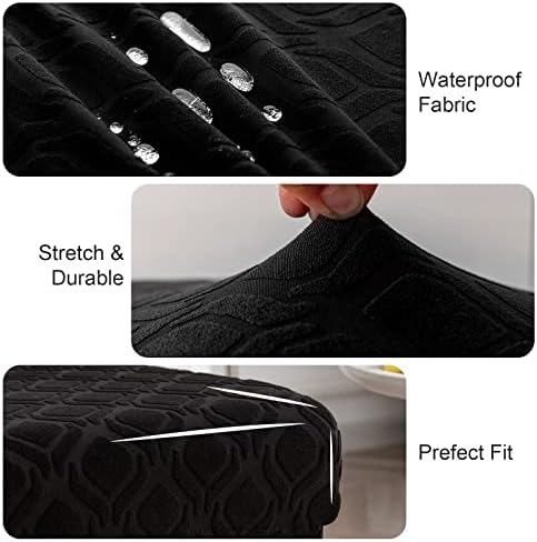 Genina Waterproof Dining Chair Covers Set of 4 Parsons Chair Slipcovers - Image 3
