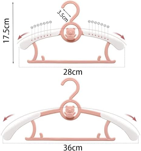 Baby Clothes Hangers 50 Pack, Plastic Kids Hangers Space Saving - Image 3
