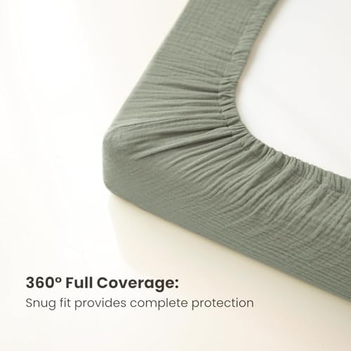 Konssy 2 Pack Muslin Changing Pad Covers - Image 5