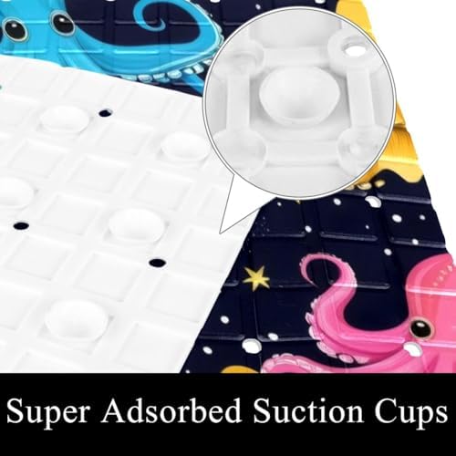 Shower Mat Bathtub Mat, 26.8x15.1 inch, Non-Slip Bath Mat - Image 3