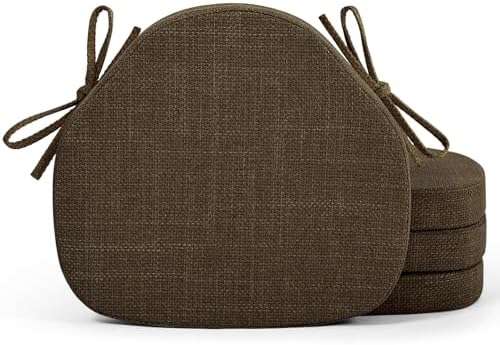 Shinnwa Dining Chair Cushions Set of 4, High-Resilience Foam Windsor Seat Pads by Shinnwa