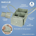 Jool Baby Tag-Along Diaper Caddy – Nursery Storage Organizer - Image 2