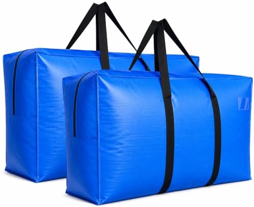 Extra Large Storage Bags, Jumbo Moving Tent Storage Bags, Foldable Big Blue XXL by HaoHakka