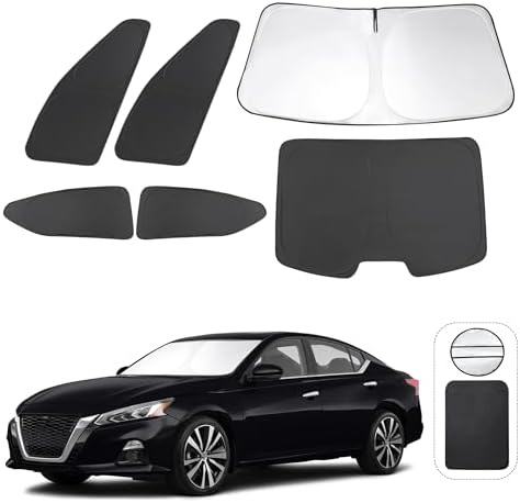 TINGLU 6PCS Window Shades for Nissan Altima 2019-2024 2025 Accessories Car Side by TINGLU