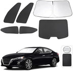 TINGLU 6PCS Window Shades for Nissan Altima 2019-2024 2025 Accessories Car Side by TINGLU