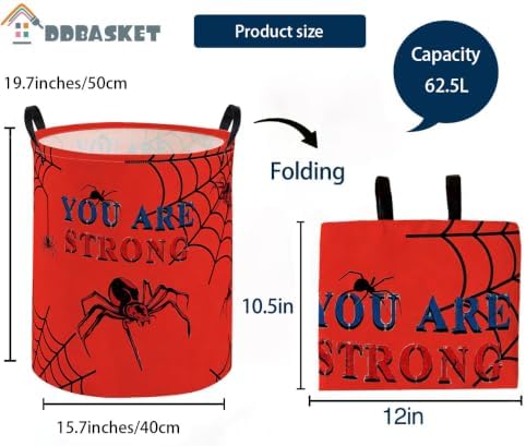 Kids Laundry Basket Spider Hamper - Image 2