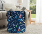 Collapsible Round Storage Basket, Soft-Sided Organizer - Image 3