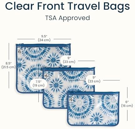 Tiny Twinkle Diaper Bag Organizing Pouches|3 Pack Mess-Proof Clear Front Travel - Image 4