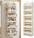 HOMELUX THEORY Over the Door Organizer, 100D Fabric, Ivory 1pc by HomeluxTheory