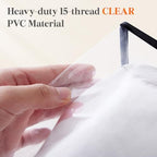 Lifewit 45L Clear Clothes Storage Bags, Plastic Foldable Blanket Storage Bag - Image 2
