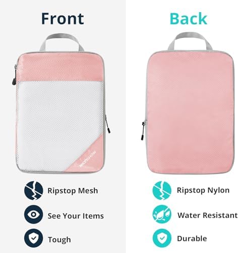 NICOSHOW Compression Packing Cubes 6 Set, Compressible Space-Saving Packing - Image 5