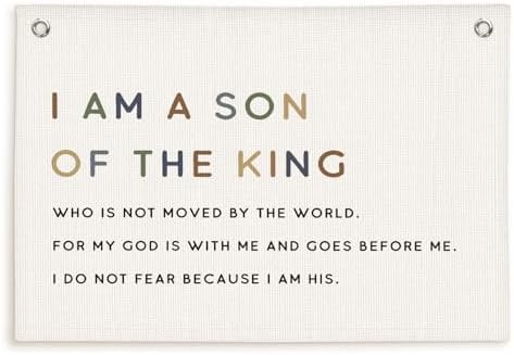 Lacama Christian Wall Decor for Boys Room, Baby Boys Nursery Decor, Bible Verse by Lacama