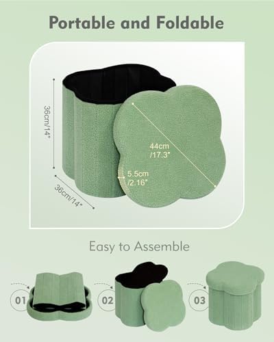 B FSOBEIIALEO Storage Ottoman Cube - Image 3