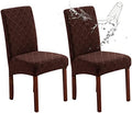 Genina Waterproof Dining Chair Covers Set of 2 Parsons Chair Slipcovers by Genina