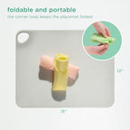 Olababy Fold N Go Silicone Placemat w Travel Case | Dishwasher Safe, BPA Free - Image 2