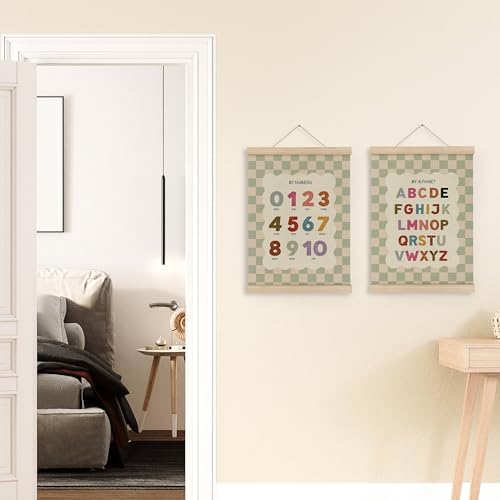 MAQIKA Boho Alphabet Number Classroom Poster Framed - Image 2