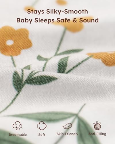 Yoofoss 2-Pack Baby Crib Sheets - Image 2