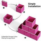 MAX Houser 6 Pack Foldable Fabric Storage Bins - Image 5