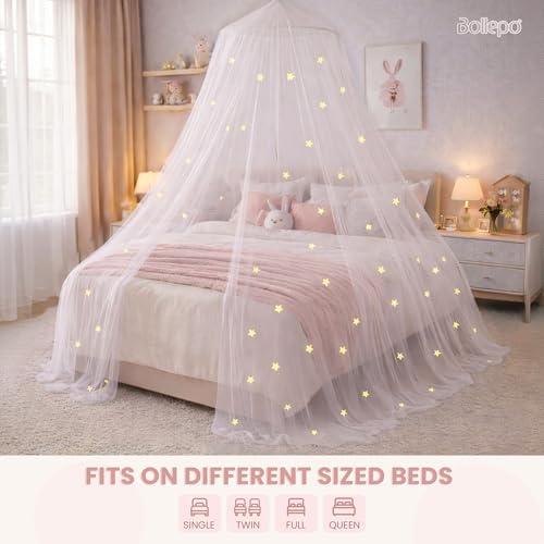 Bollepo Bed Canopy for Girls Bed - Image 2