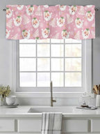 Pink Christmas Valance Curtains - Image 2