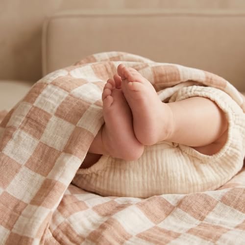 Muslin Swaddle Blankets for Newborn, Cotton Receiving Blanket - Image 3