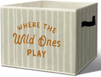 Rustic Where the Wild Ones Play Storage Bins Boxes by Unknown