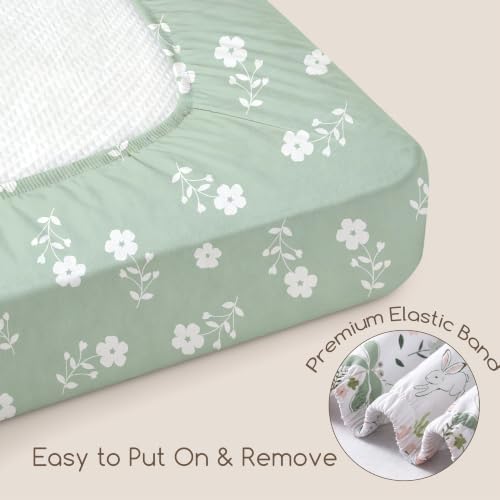 3 Pack Baby Crib Sheets for Boys Girls 52x28 Fitted Crib Sheet - Image 5